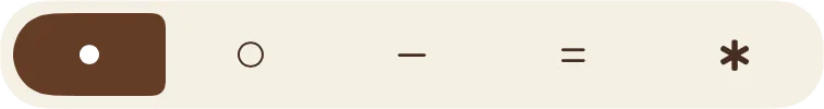 The five BuJo signifiers: task, event, note, feelings, priority